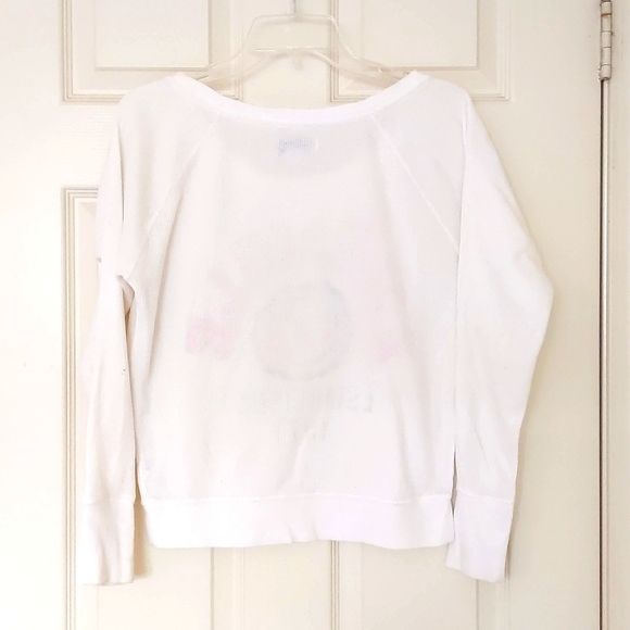 American Eagle Outfitters Cotton Blend Long Sleeve Loose Fit Tee with front logo - Picture 2 of 3